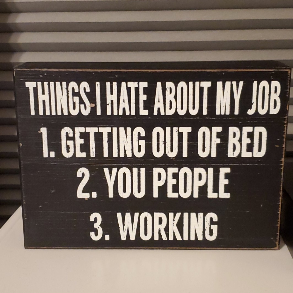 Desk sign
